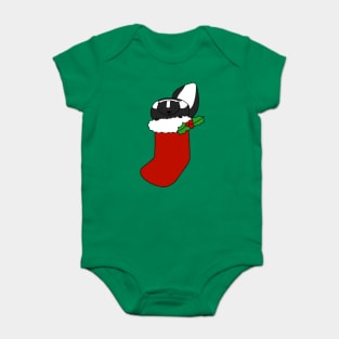 Stocking Skunk Baby Bodysuit